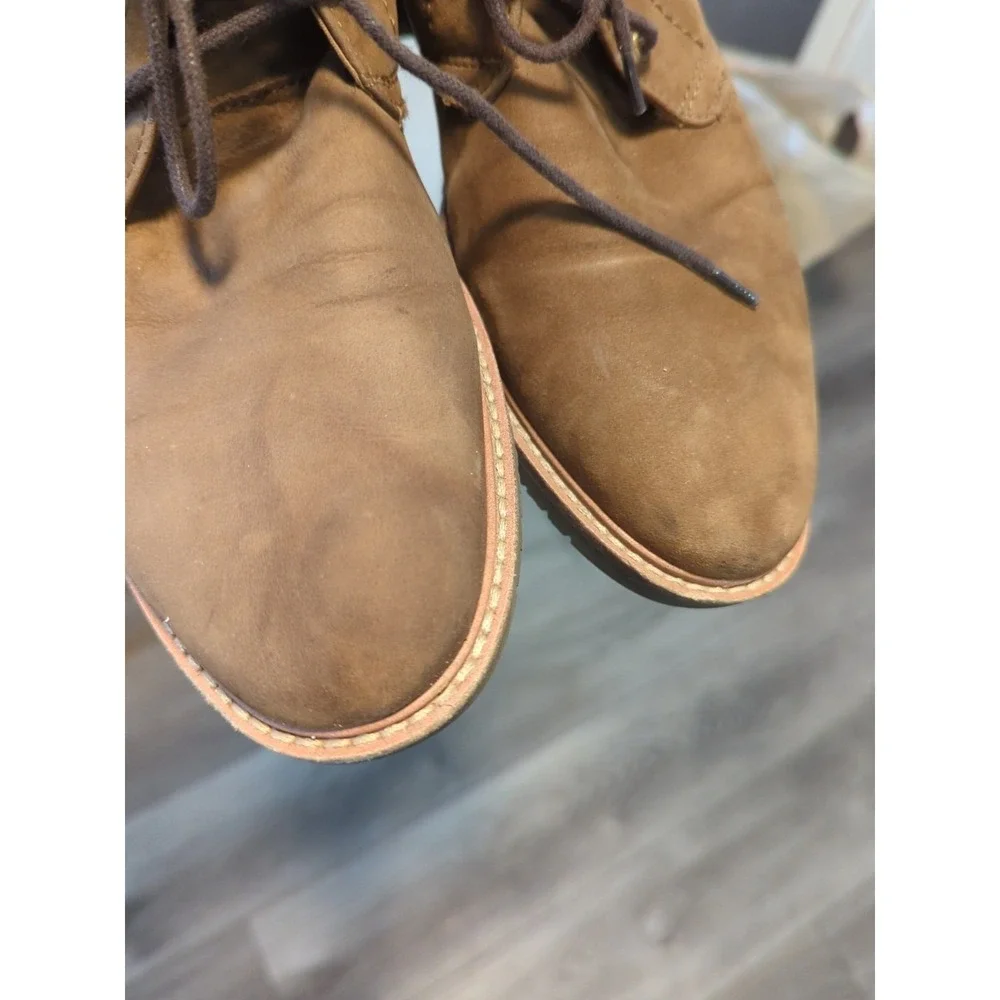 Aldo chukka boots‎ Mens 7.5 Brown Soft Leather Lace Up Outdoor Western Hipster